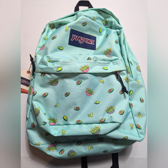 JanSport Superbreak One Backpack - Avocado Party Print - Picture 1 of 10